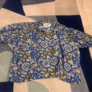 Chufy Floral Pia Capri Button Down Shirt